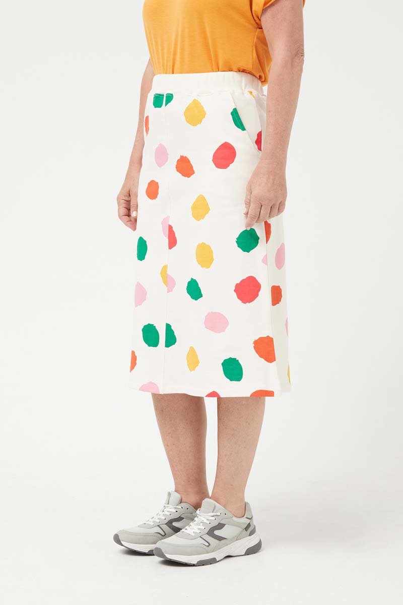 Falda mega lunares