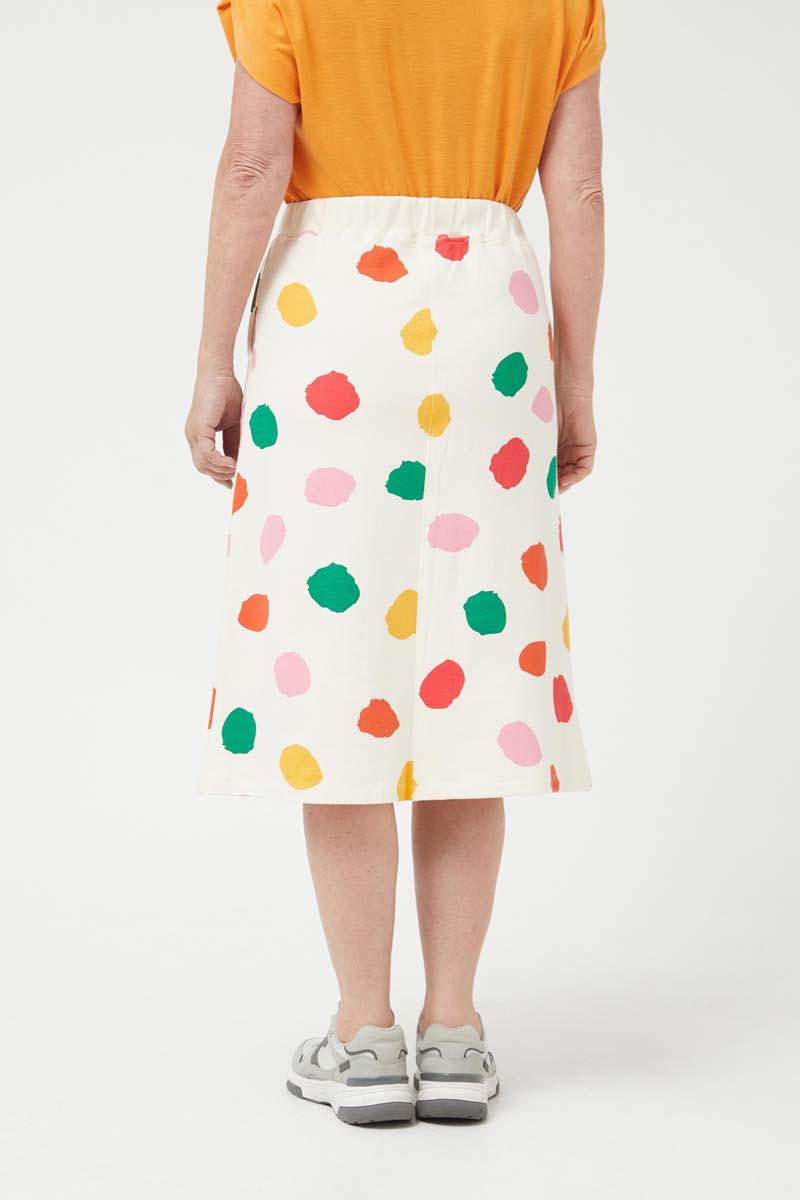 Falda mega lunares