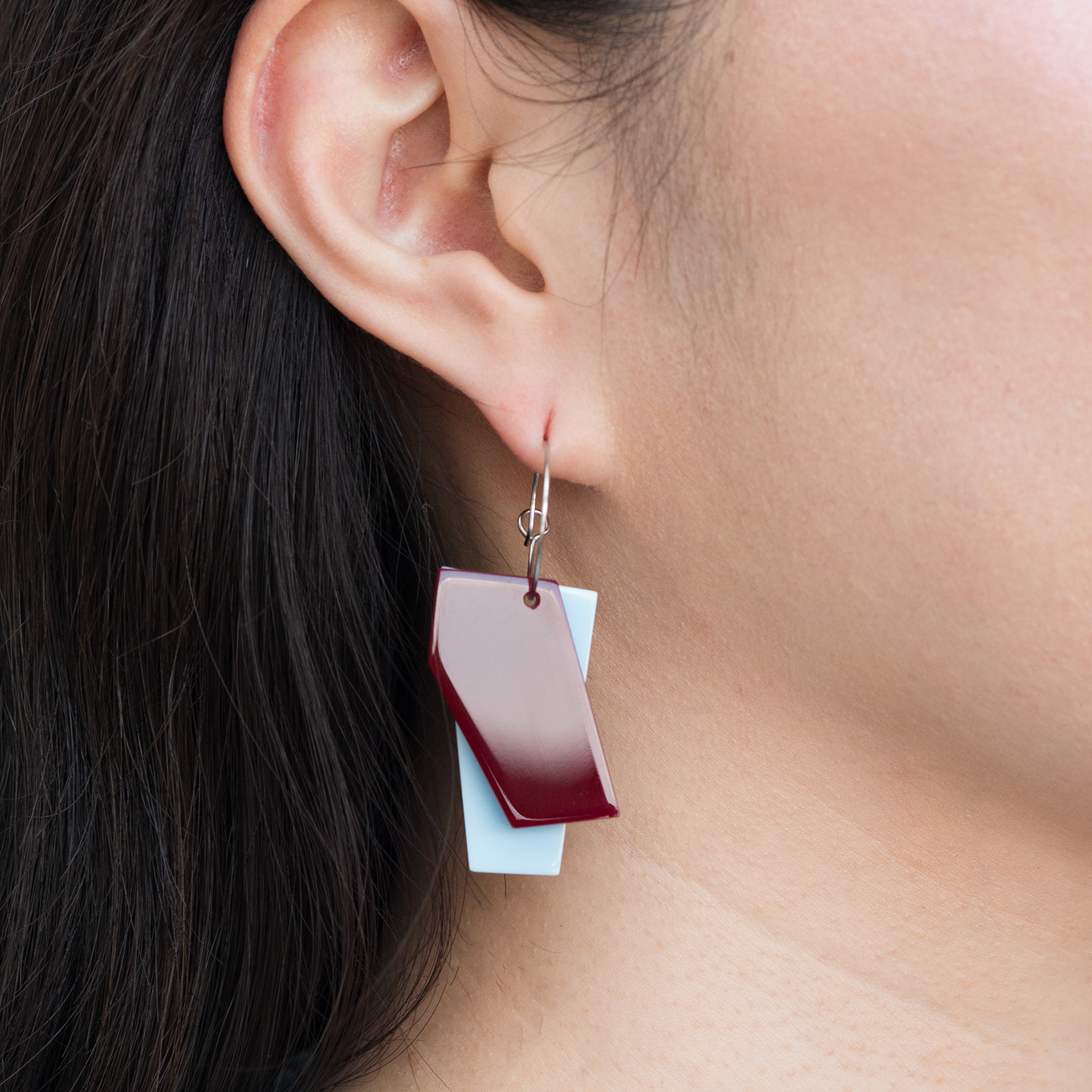 Pendientes Volando en una copa de vino- cut-outs