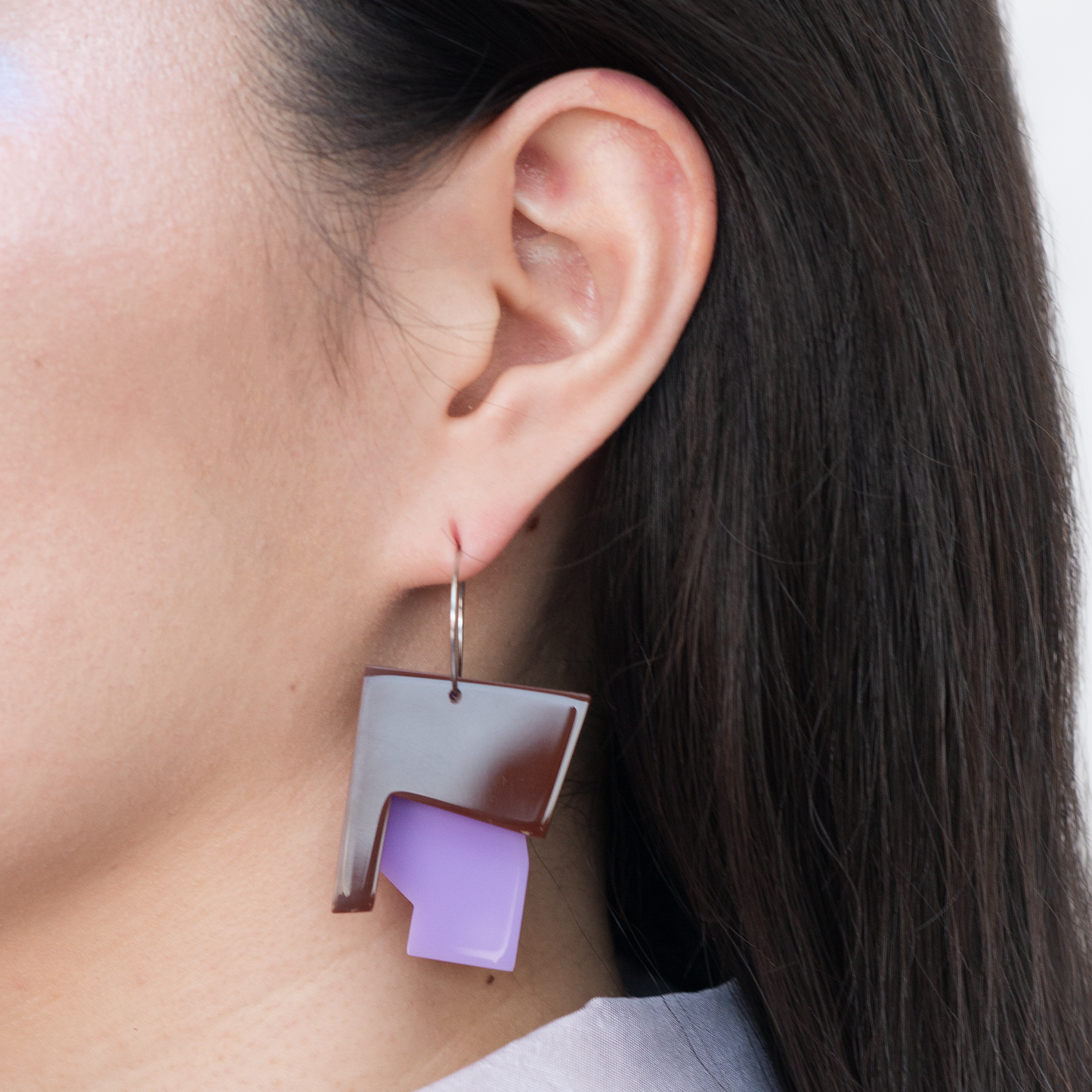 Pendientes Flor en el barro- cut-outs
