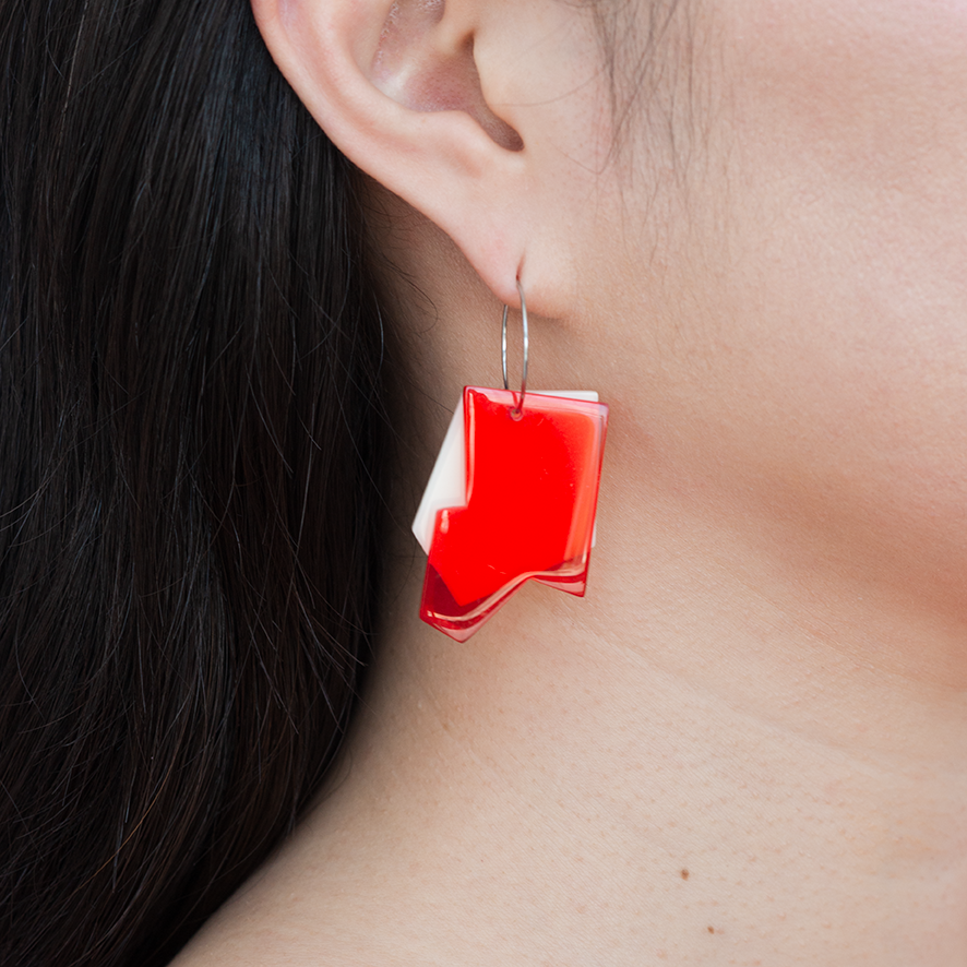 Aretes Una manzana y un diente- cut-outs