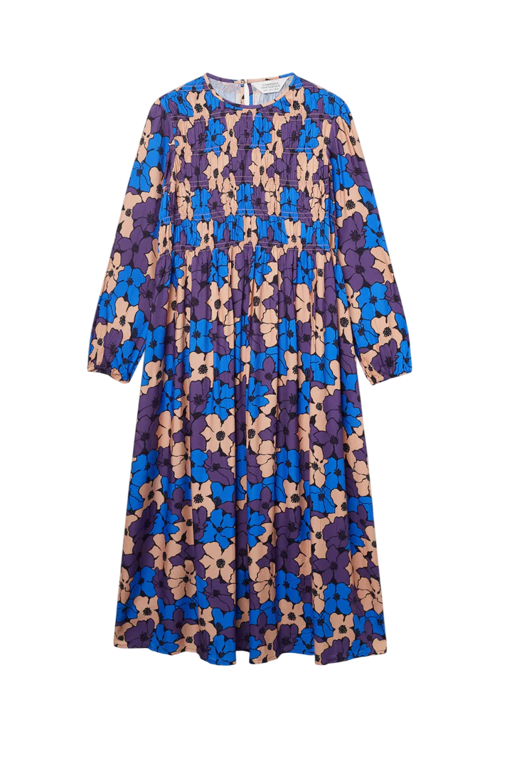 Vestido largo estampado floral Camille