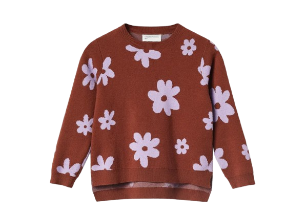 Jersey flores marrón