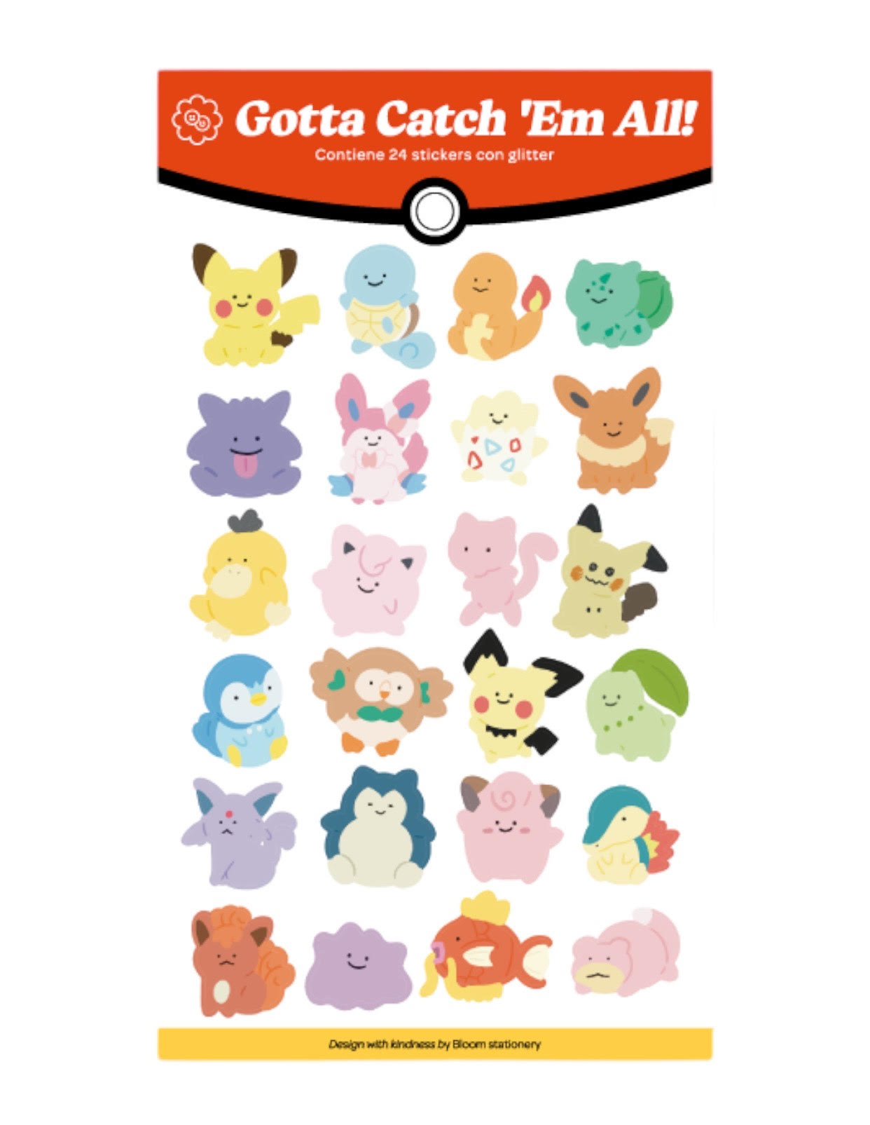 Stickers Pokemon: Gotta Catch'em all!